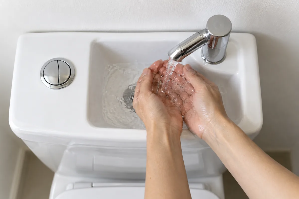 WC à lave-mains intégré : fonctionnement, entretien